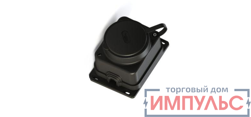 Колодка удлинителя 1-м MultiSet 16А 250В IP44 с заземл. каучук черн. SE MST4003BK