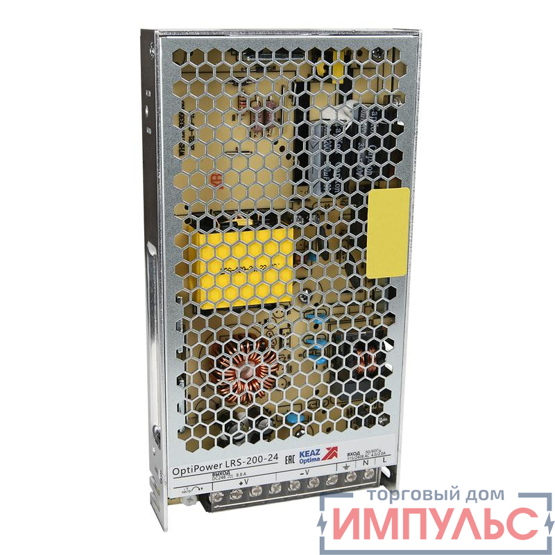 Блок питания панельный OptiPower LRS 200-12 17A КЭАЗ 328884