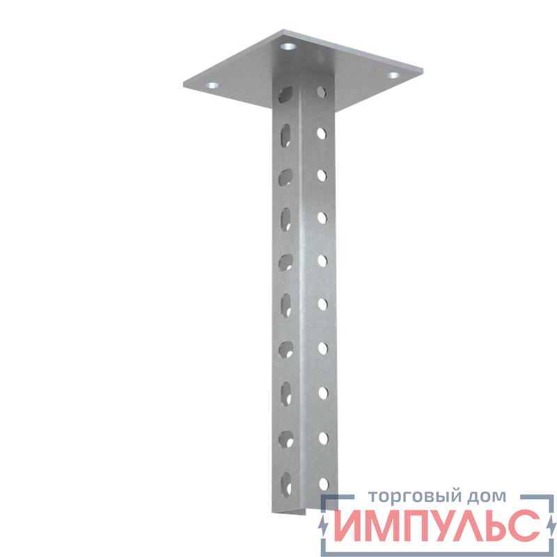 Стойка потолочная универсальная 37х29 L1500 2мм UPTM1500 INOX304 КМ LO28293