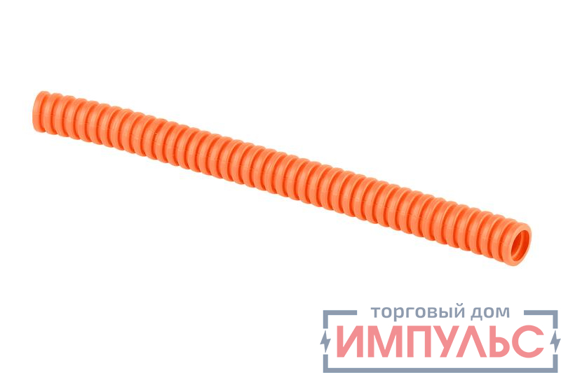 Труба гофрированная ПП тяжелая d16мм с протяжкой оранж. (уп.100м) Ruvinil 41611