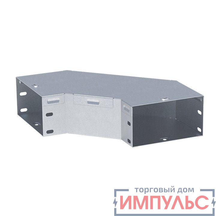 Угол для лотка горизонтальный 90град. 100х80 INOX EKF g9080100-INOX