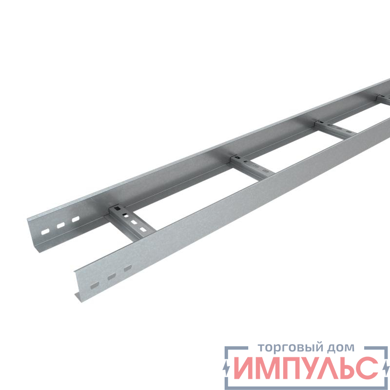 Лоток лестничный 200х80 L3000 сталь 1.2мм INOX304 КМ LO3483