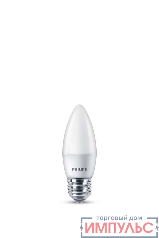 Лампа светодиодная ESS LEDCandle 6W 620lm E27 827 B35FR Philips 929002970607