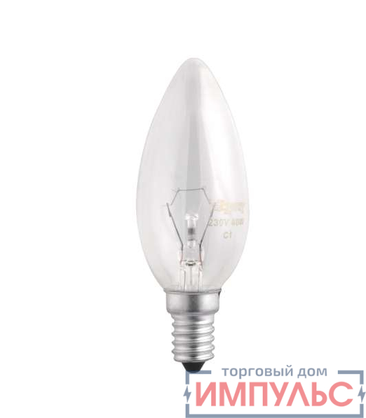 Лампа накаливания B35 240V 60W E14 clear JazzWay 3320553