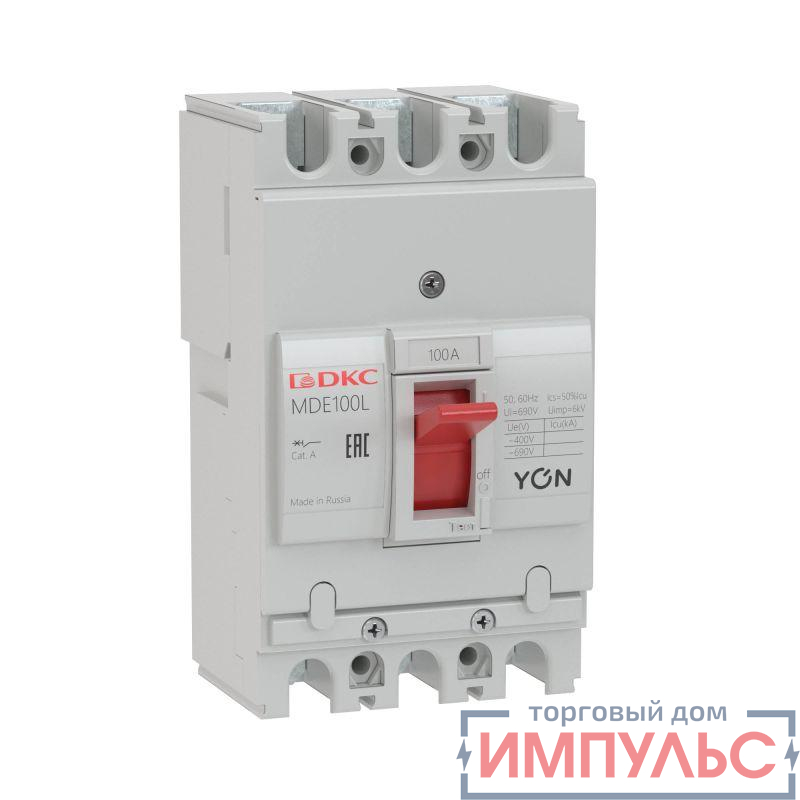 Выключатель автоматический в литом корпусе YON MDE100N100 DKC MDE100N100