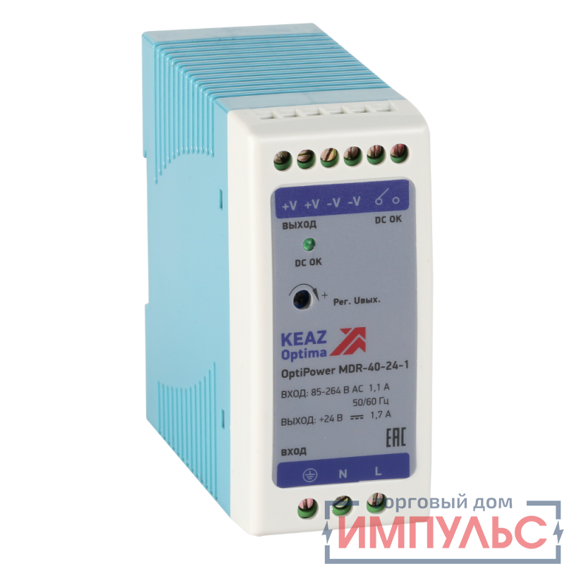 Блок питания OptiPower MDR-40-24-1 КЭАЗ 284540