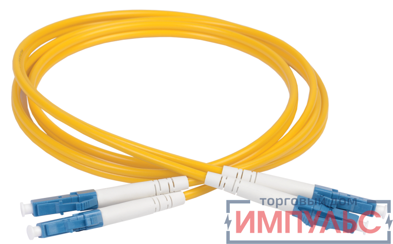 Патч-корд оптический коммутационный соединительный для одномодового кабеля (SM); 9/125 (OS2); LC/UPC-LC/UPC (Duplex) (дл.50м) ITK FPC09-LCU-LCU-C2L-50M