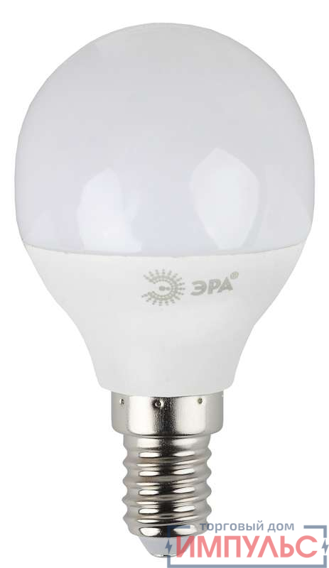 Лампа светодиодная P45-7W-860-E14 шар 560лм ЭРА Б0031401