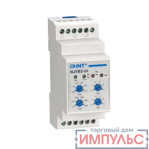 Реле контроля фаз NJYB3-15 AC 220В CHINT 636025