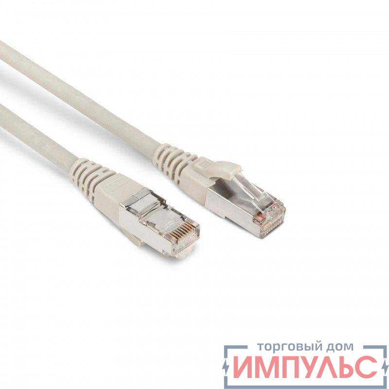 Патч-корд PC-LPM-STP-RJ45-RJ45-C6-1.5M-LSZH-GY F/UTP экранир. кат.6 LSZH 1.5м сер. Hyperline 42374