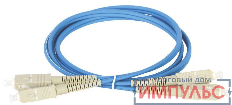 Патч-корд оптический коммутационный соединительный для многомодового кабеля (MM); 50/125 (OM4); SC/UPC-SC/UPC (Duplex) (дл.50м) ITK FPC5004-SCU-SCU-C2L-50M