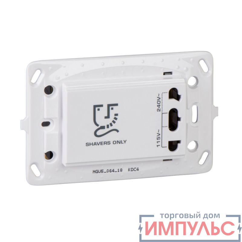 Розетка СП Unica для электробритвы бел. SchE MGU5.064.18
