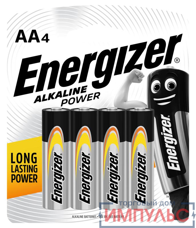 Элемент питания алкалиновый ENR POWER E91 BP4 (блист.4шт) Energizer E300132907H 0