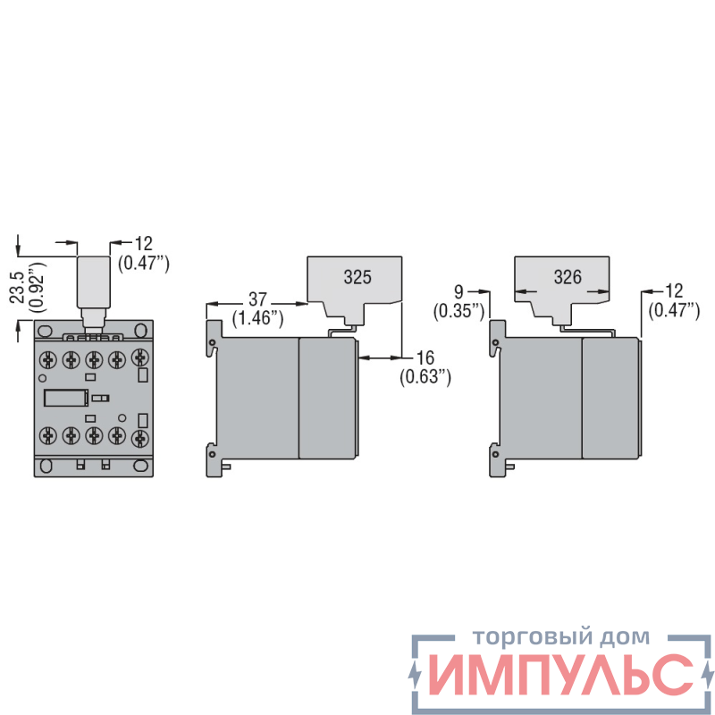 Адаптер соединительный OptiStart K-MX-325 параллельный 4-пол. для мини-контакторов M КЭАЗ 335880