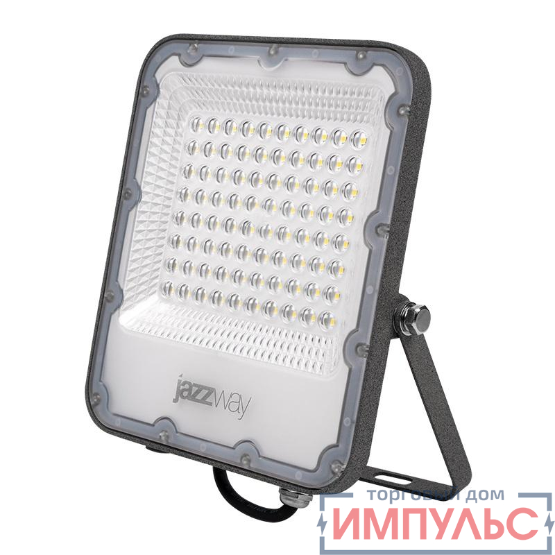 Прожектор светодиодный PFL-S4 100Вт 6500К IP65 80град. ДО с линзовым модулем JazzWay 5036437