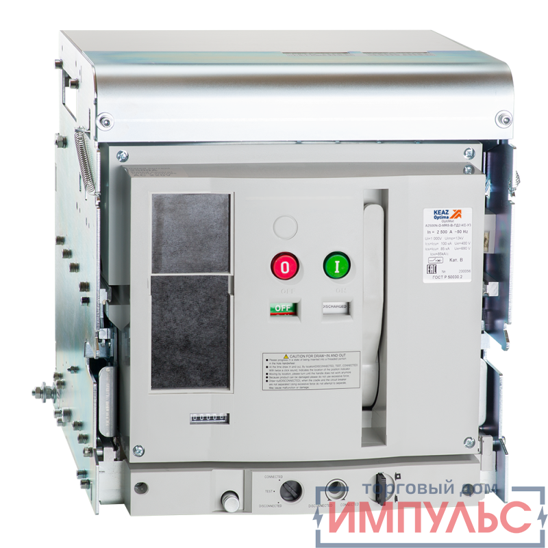 Выключатель автоматический OptiMat A-2500-S4-3P-100-D-MR0-B-C2200-M0-P01-S1-05 КЭАЗ 309601