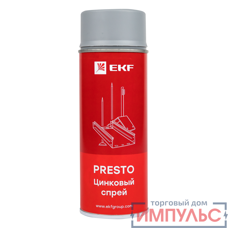 Спрей цинковый "Presto" 400мл EKF lp-zinc