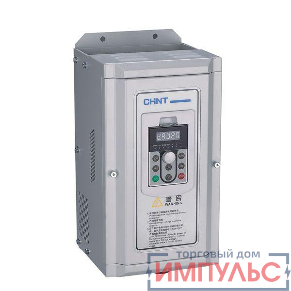 Преобразователь частоты NVF2G-11/PS4 11кВт 380В 3ф тип для вентиляторов и водяных насосов CHINT 639014