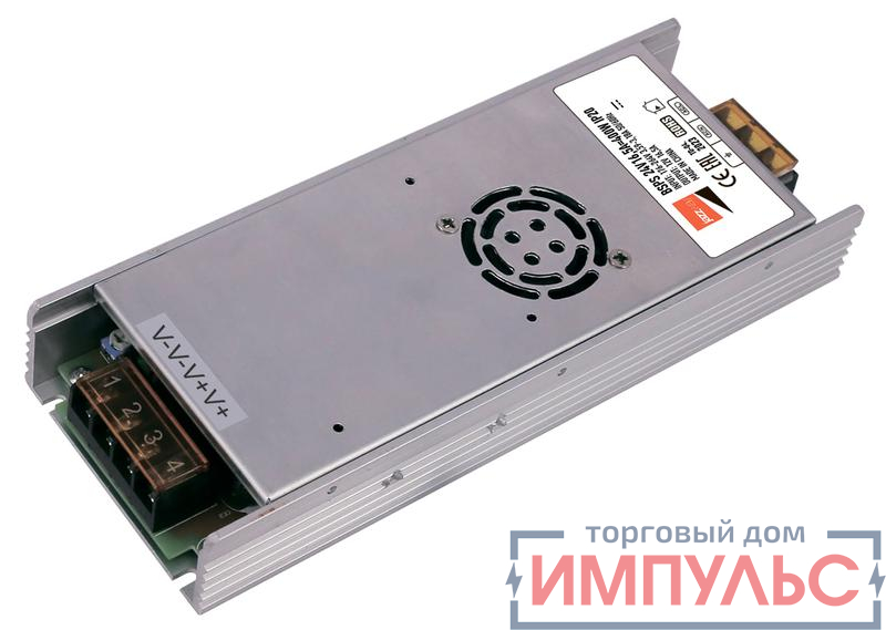 Блок питания для светодиодной ленты BSPS 24В 16.6А 400Вт IP20 метал. Pro JazzWay 5046153