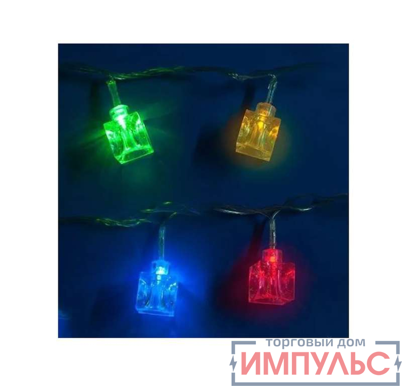 Гирлянда светодиодная «Кубики» ULD-S0280-020/DTA MULTI IP20 CUBES с контроллером 20LED (дл.2.8м) Uniel 7918