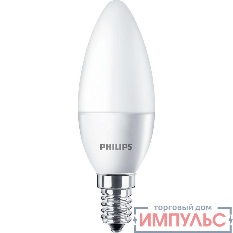 Лампа светодиодная ESS LEDCandle 5W 470lm E14 840 B35FR Philips 929002968807