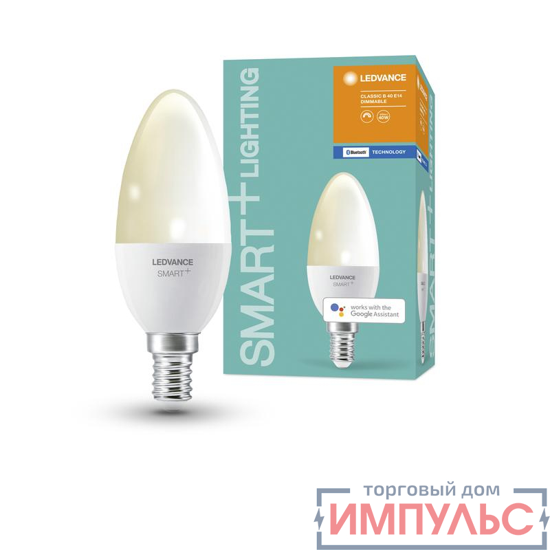 Лампа светодиодная SMART+ Candle Dimmable 40 5Вт/2700К E14 LEDVANCE 4058075485211