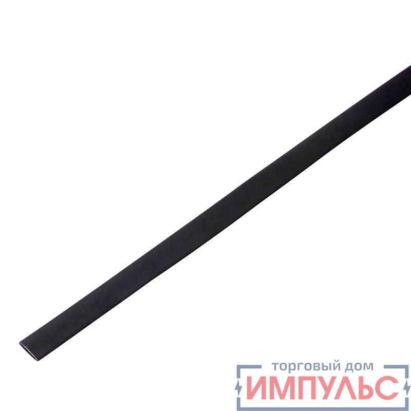 Трубка термоусадочная 6.0/3.0 мм черн. 1м (уп.50шт) PROCONNECT 55-0606