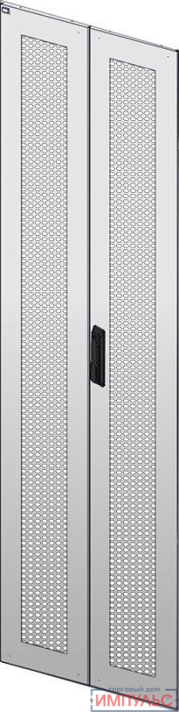 Дверь перфорированная двустворч. для шкафа LINEA N 24U 600мм сер. ITK LN35-24U6X-D2P