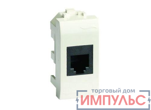 Розетка компьютерная СП Brava 1мод. RJ45 6 сл. кость DKC 75648S