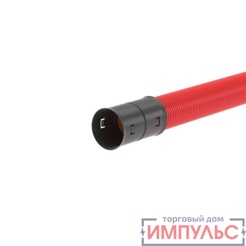 Труба гофрированная двустенная ПНД жесткая d200мм с муфтой для кабельной канализации SN6 450Н красн. (уп.6м) DKC 160920-6K