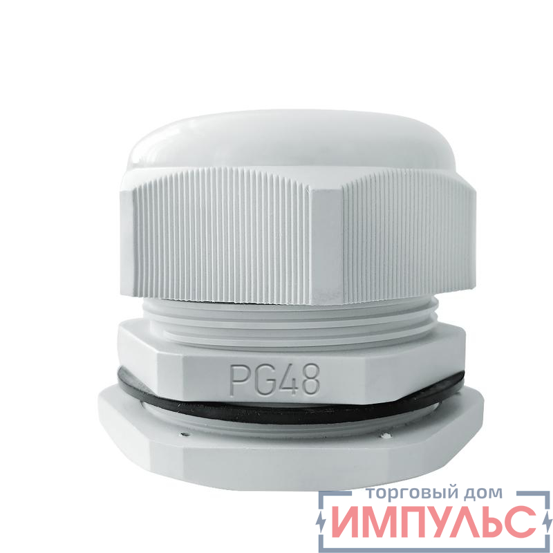 Ввод кабельный (сальник) PG-48 IP68 сер. TOKOV ELECTRIC TKE-PG-48-G