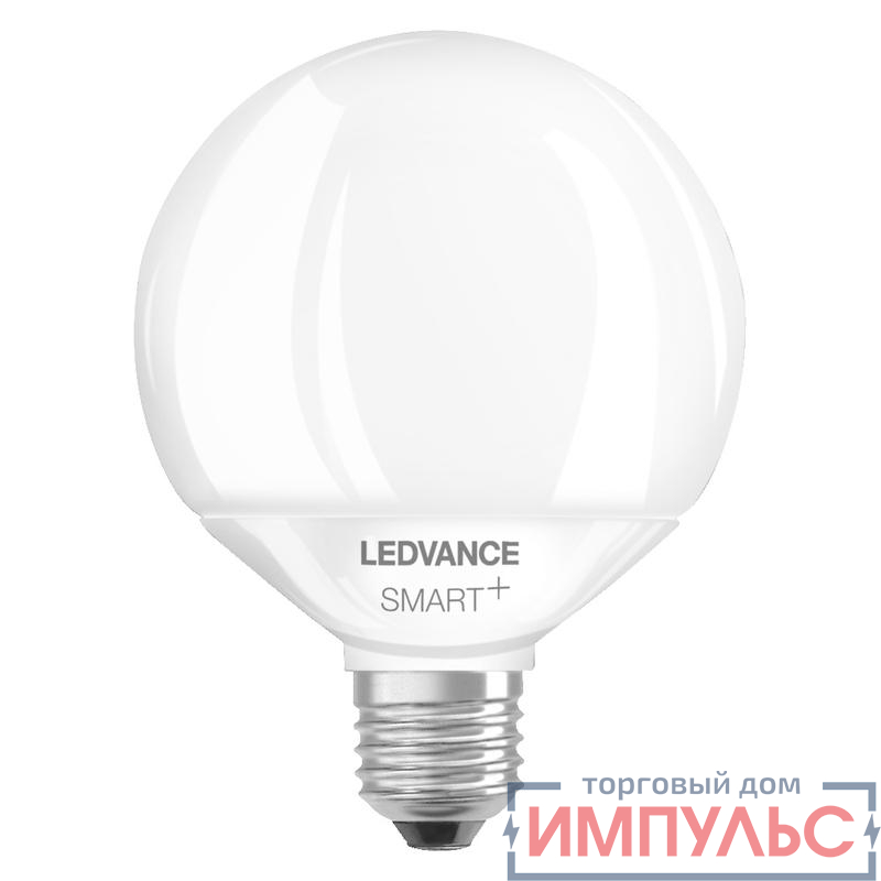 Лампа светодиодная SMARTWIFIG95100 16W 230VRGBW SMART+ Deco 16Вт RGBWК мультицвет E27 1521лм Deco угол пучка 200град. 220-240В диммир. (замена 100Вт) матов. стекло LEDVANCE 4058075609617