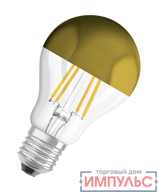 Лампа светодиодная филаментная Retrofit A 4Вт (замена 37Вт) прозр. 2700К тепл. бел. E27 420лм угол пучка 300град. 220-240В OSRAM 4058075435360