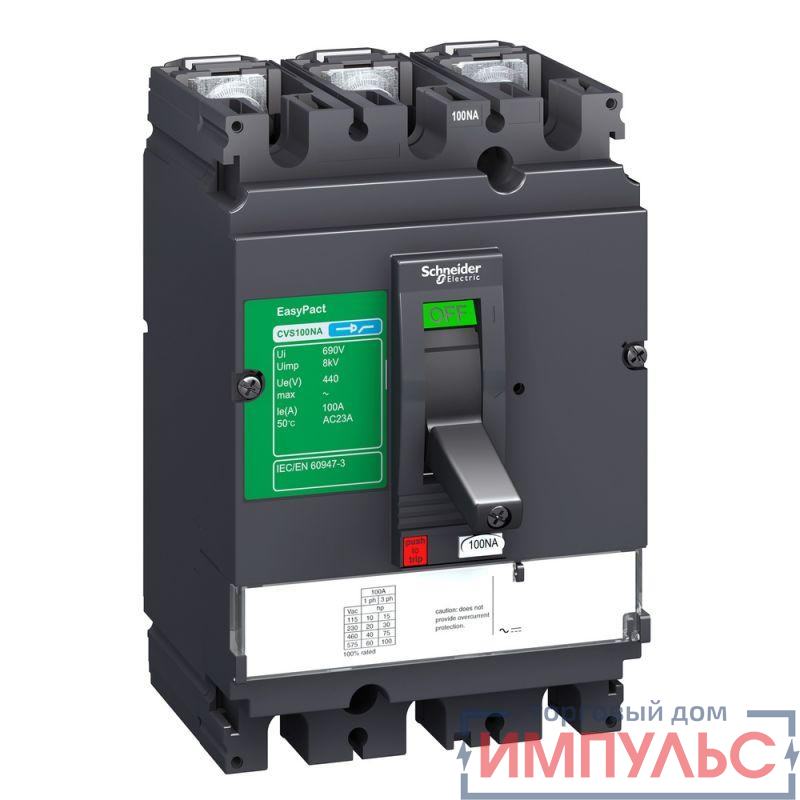 Выключатель-разъединитель EasyPact CVS 160na 3p 160a SchE LV516425