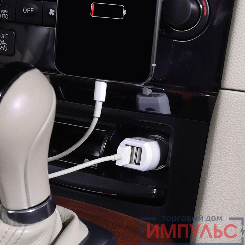 Устройство зарядное автомобильное USB для iPhone/iPad (1000мA 5В) Rexant 18-1193 1