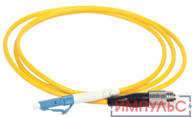Патч-корд оптический коммутационный переходной для одномодового кабеля (SM); 9/125 (OS2); FC/UPC-LC/UPC; одинарного исполнения (Simplex); LSZH (дл.3м) ITK FPC09-FCU-LCU-C1L-3M