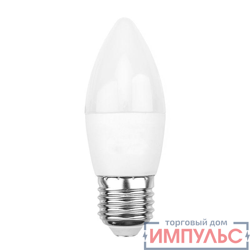 Лампа светодиодная 7.5Вт Свеча (CN) 2700К тепл. бел. E27 713лм Rexant 604-020