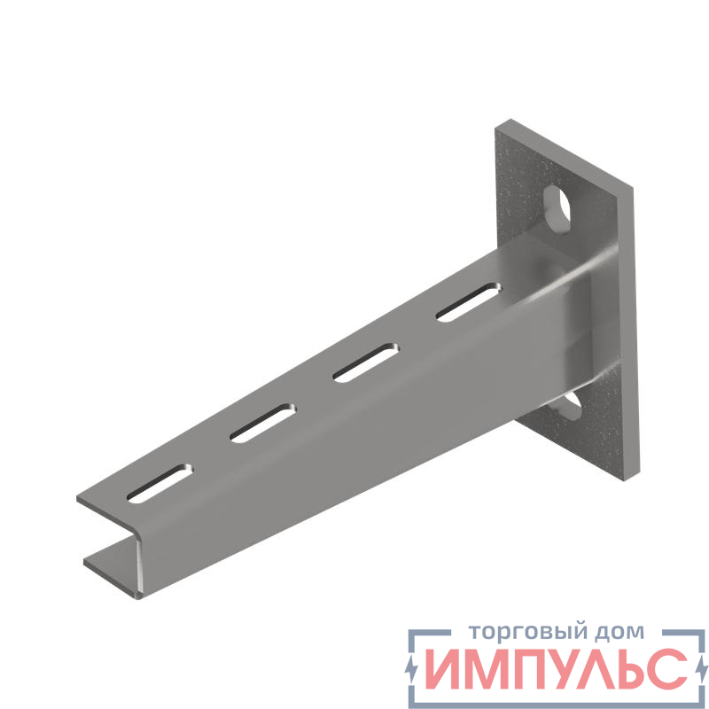 Консоль сварная усиленная тяжелая KSUT500 INOX304 осн.500 КМ LO15590