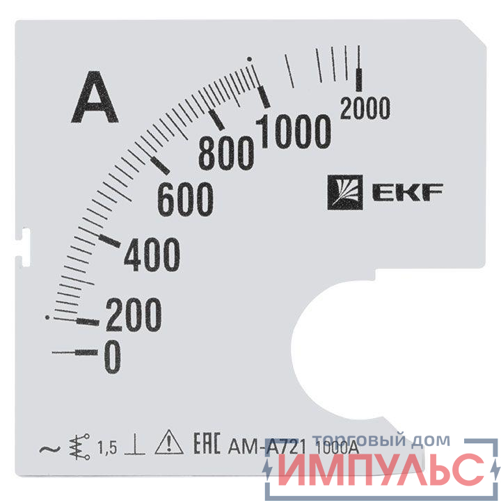 Шкала сменная для A721 1000/5А-1.5 PROxima EKF s-a721-1000