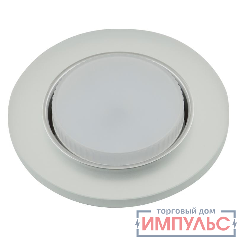 Светильник точечный декоративный DLS-L158 GX53 Chrome/Matt Clear GX53 встраив. доп. светодиод. подсветка 4Вт без лампы метал./стекло Fametto UL-00005323