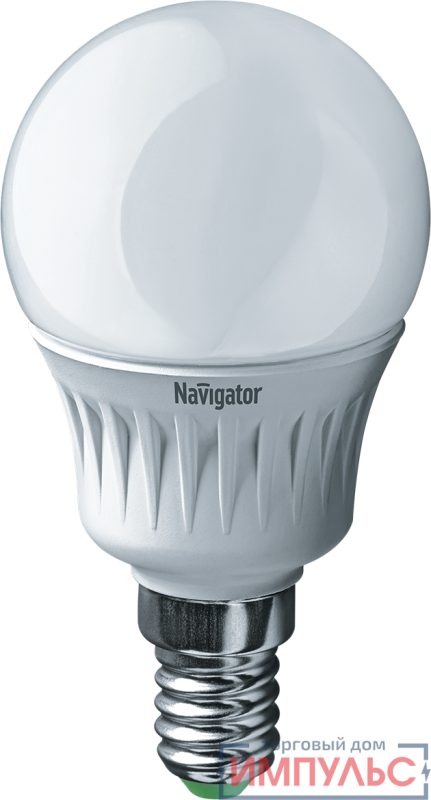 Лампа светодиодная 94 476 NLL-P-G45-5-230-2.7K-E14 5Вт шар 2700К тепл. бел. E14 330лм 176-264В Navigator 94476