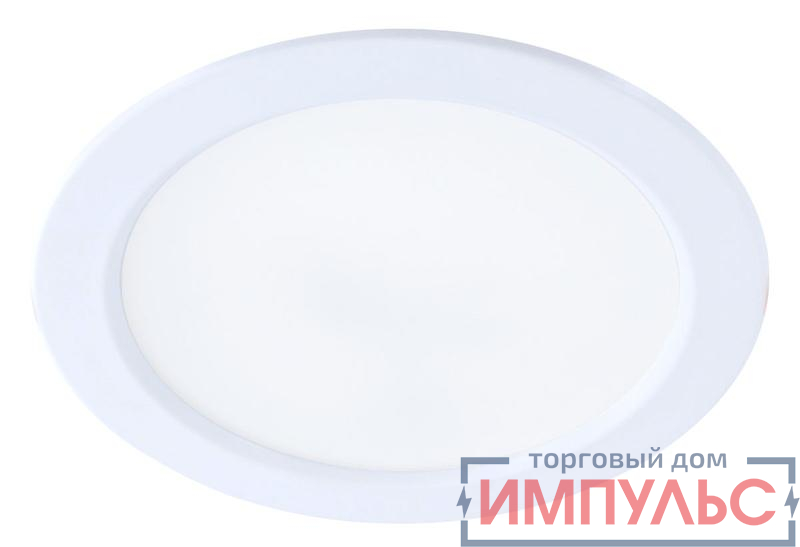 Светильник светодиодный Downlight 12Вт 180-265В 4000К кругл. панель бел. КОСМОС KDownL12W4000K