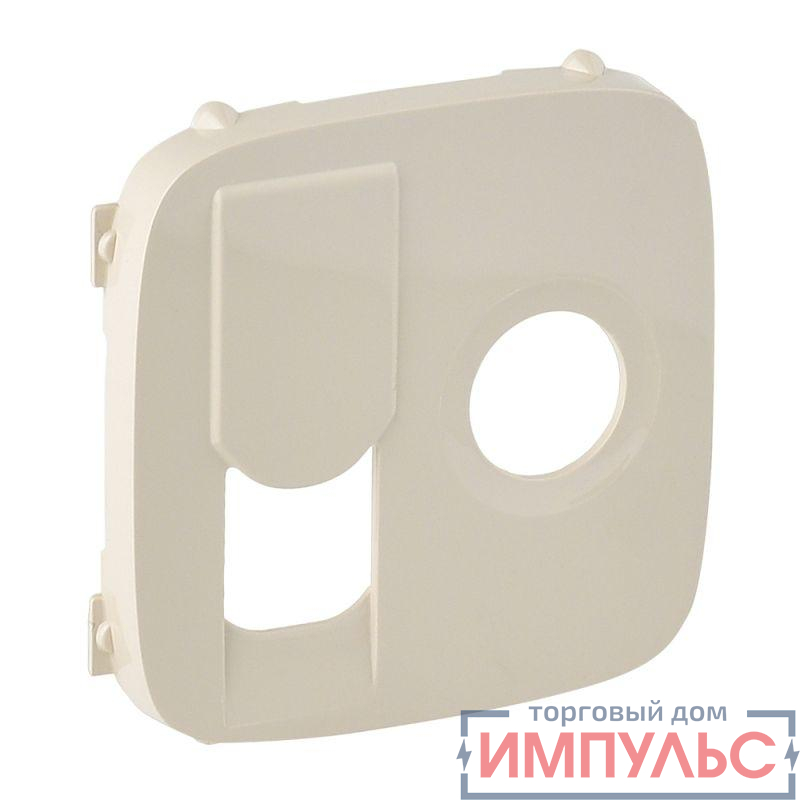 Панель лицевая Valena Allure для розетки компьютерной + TV 2-м RJ45 + TV сл. кость Leg 754836