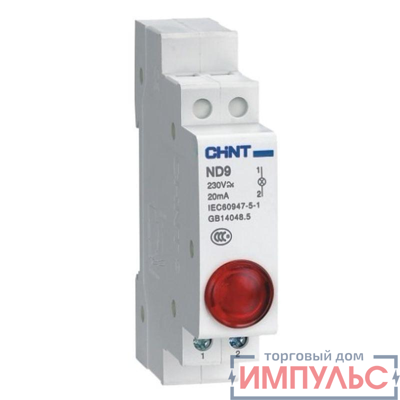 Индикатор ND9-1/r AC/DC 230В (LED) (R) красн. CHINT 594113