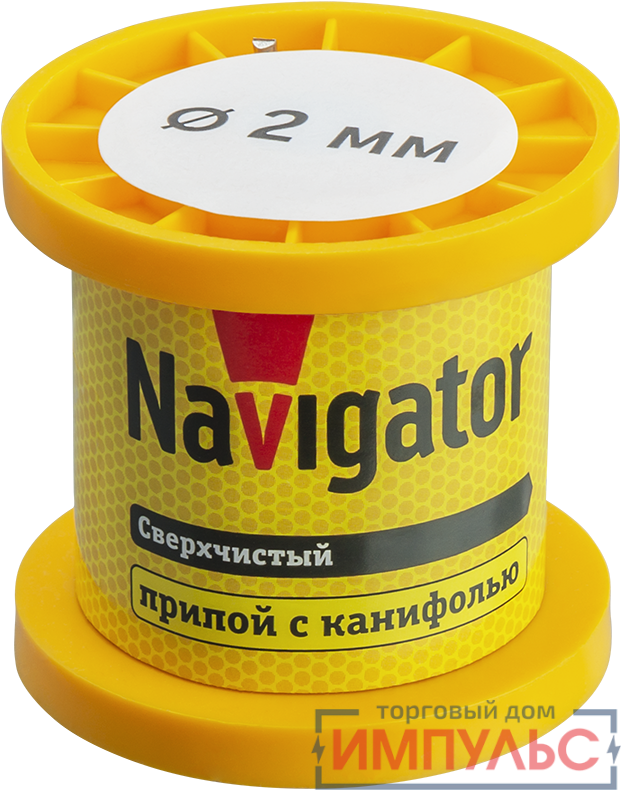 Припой 93 081 NEM-Pos02-63K-2-K50 (ПОС-63; катушка; 2мм; 50 г) Navigator 93081
