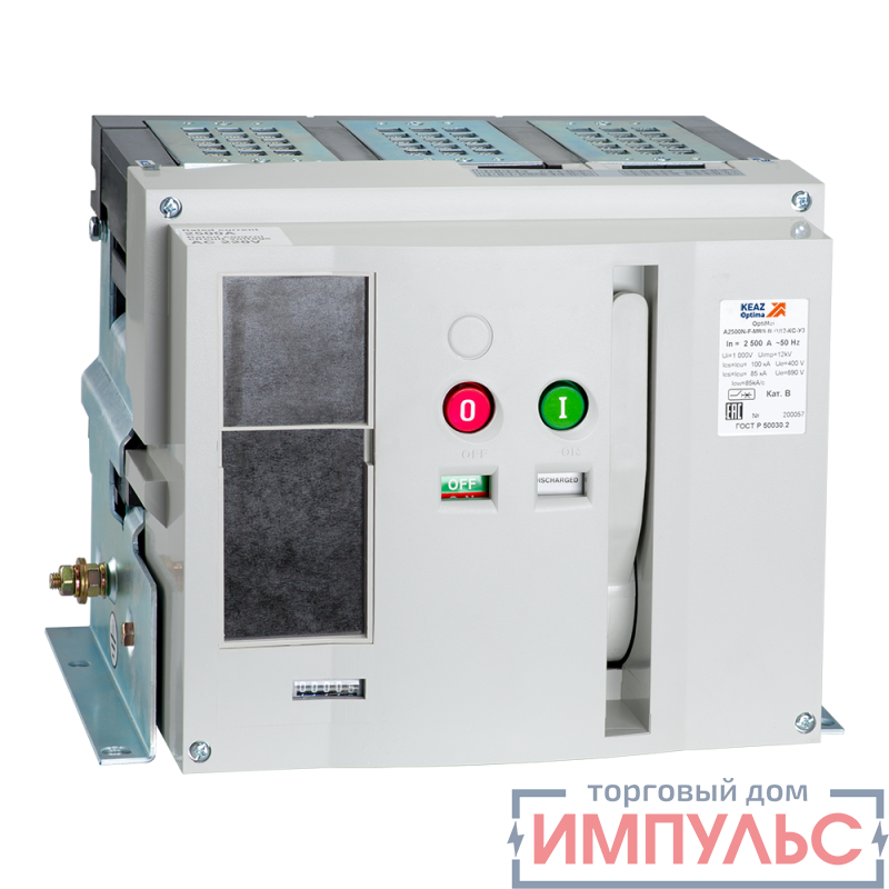 Выключатель автоматический OptiMat-A-4000-S4-3P-100-F-MR0-B-C2200-M0-P00-S1-03 КЭАЗ 292603