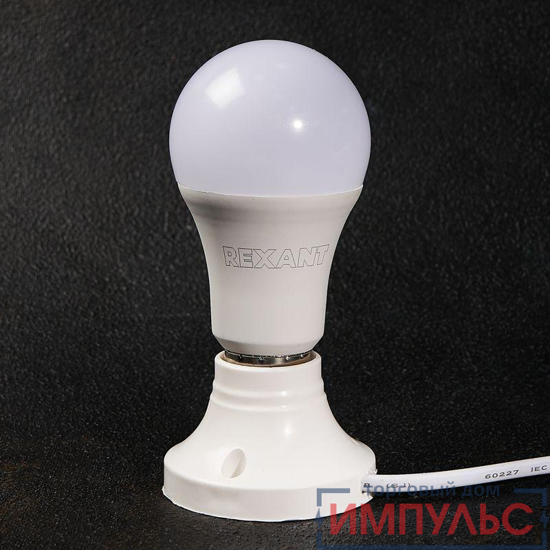 Лампа светодиодная A60 15.5Вт Груша 2700К тепл. бел. E27 1473лм Rexant 604-008