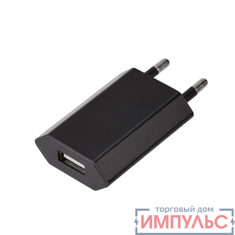 Устройство зарядное сетевое для iPhone/iPad USB 5В 1А черн. Rexant 16-0272 1