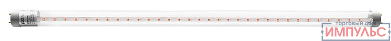 Лампа светодиодная PLED T8-900 PPG Agro 12Вт T8 линейная G13 CL для растений красн./син. спектр JazzWay 5037410