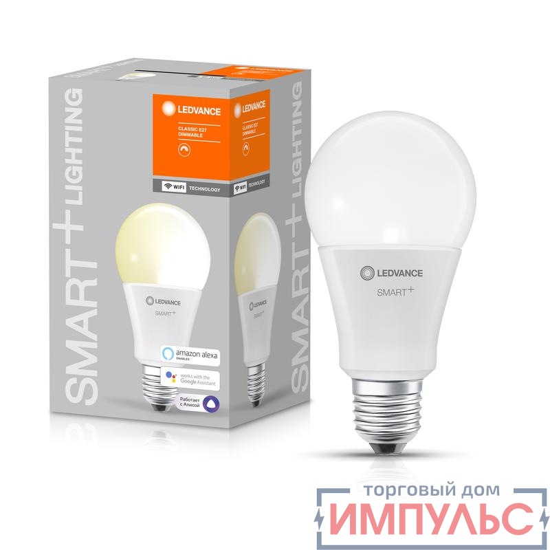 Лампа светодиодная SMART+ WiFi Classic Dimmable 100 14Вт/2700К E27 LEDVANCE 4058075485471